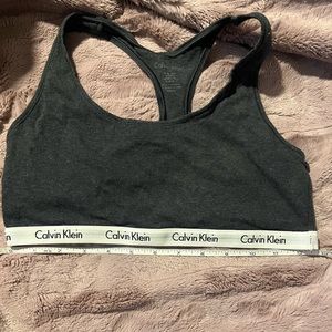 Large Calvin Klein racer back sports bra